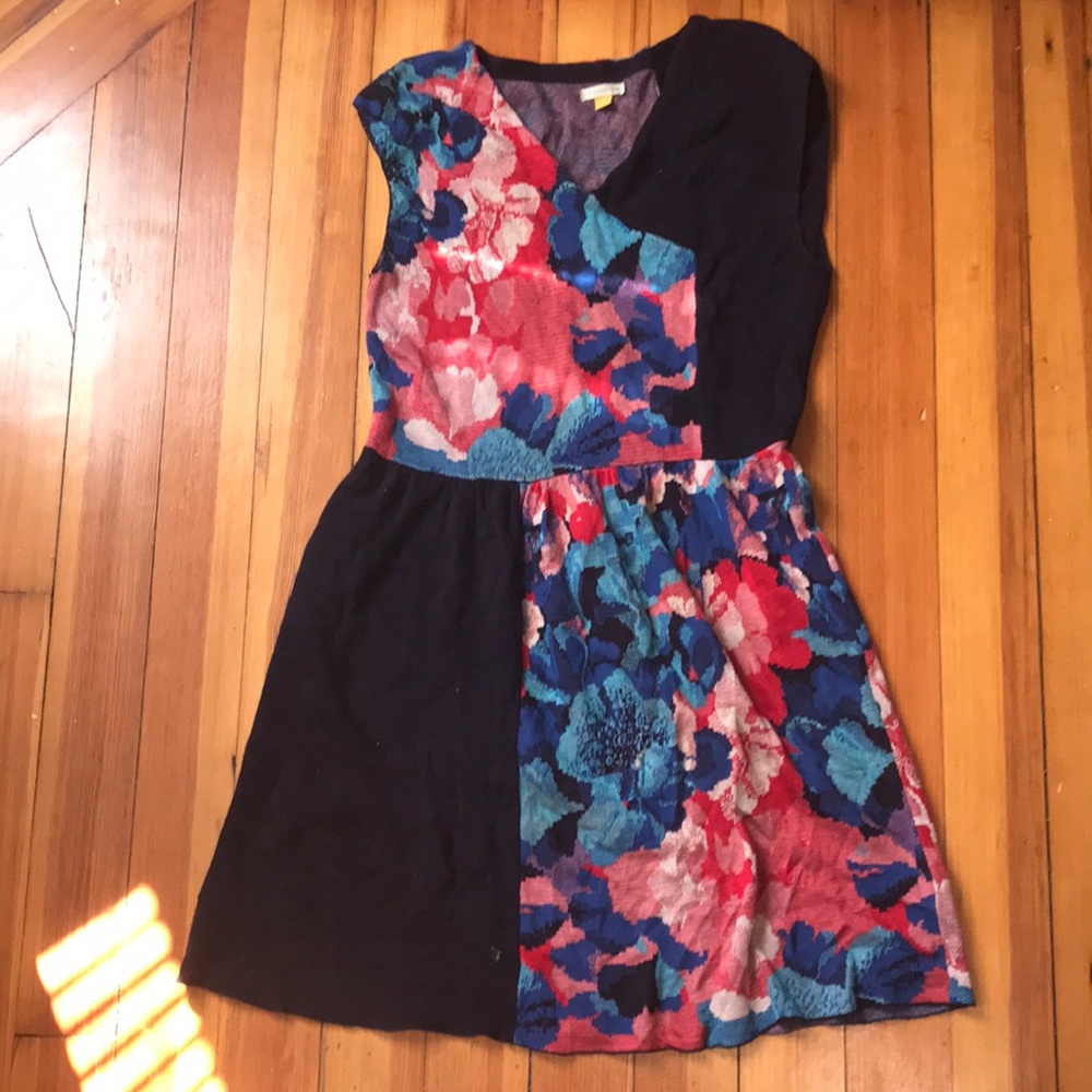 Anthropologie Bohemian Abstract Floral Dress